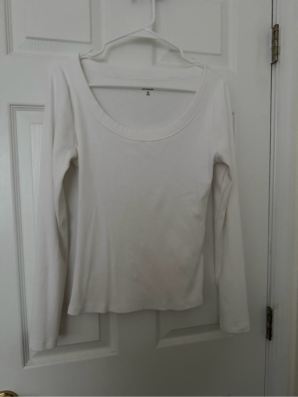 Abercrombie - Long Sleeve - Scoop neck - White - Medium